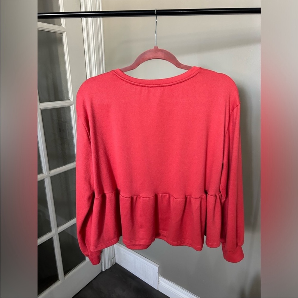 Joe Fresh x Jillian Peplum LS Top (L) - Picture 4 of 6